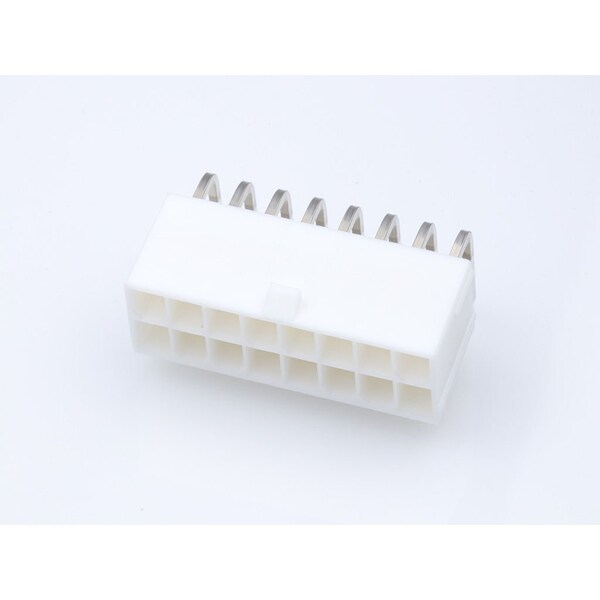 Molex Rectangular Power Connector, 16 Contact(S), Male, Solder Terminal, Plug 39301162 - main